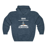 1991 Halloween Blizzard Survivor - Hooded Sweatshirt Unisex - Heather Navy / S - Ope Life