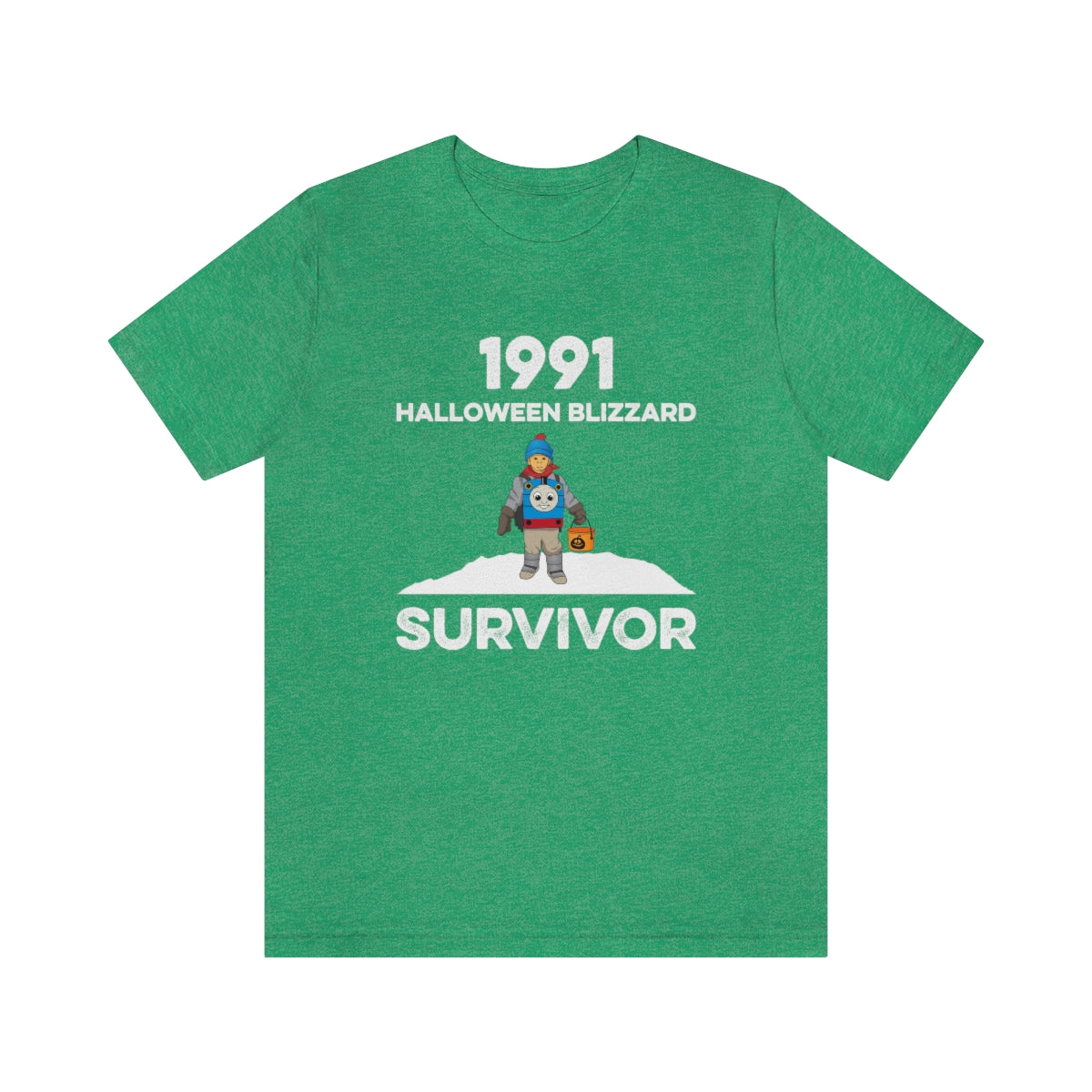 1991 Halloween Blizzard Survivor - Unisex T-Shirt - Heather Kelly / S - Ope Life
