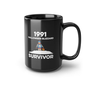 1991 Halloween Blizzard Survivor Coffee Mug - Black - 15oz - 15oz - Ope Life