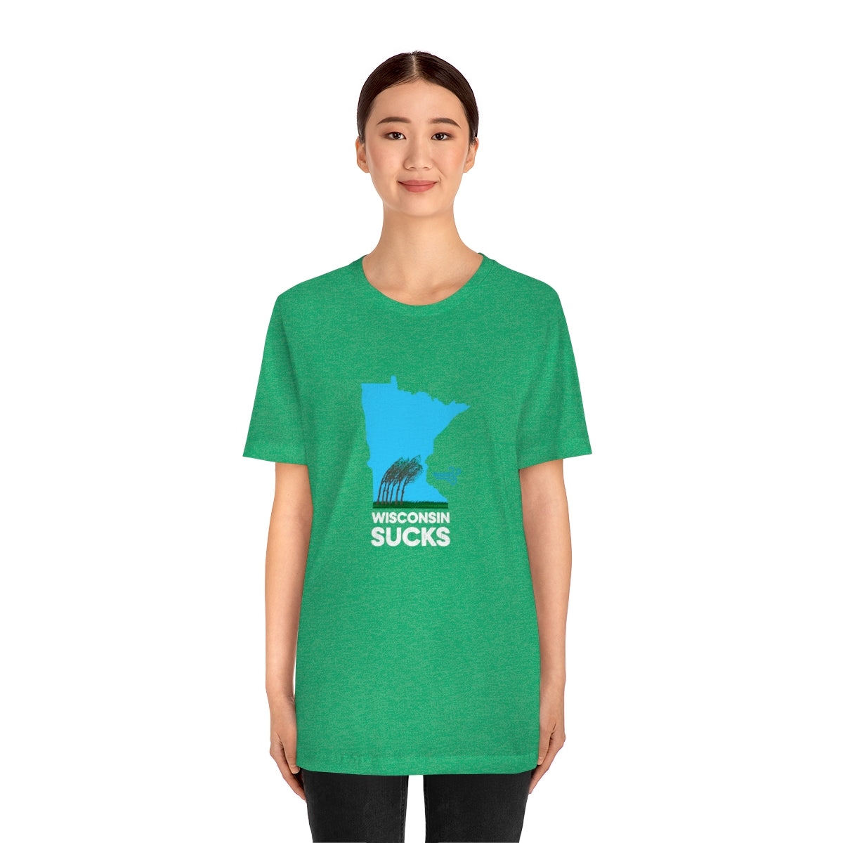 Wisconsin Sucks - Blowing Windy Trees Minnesota Unisex T-Shirt - Ope Life