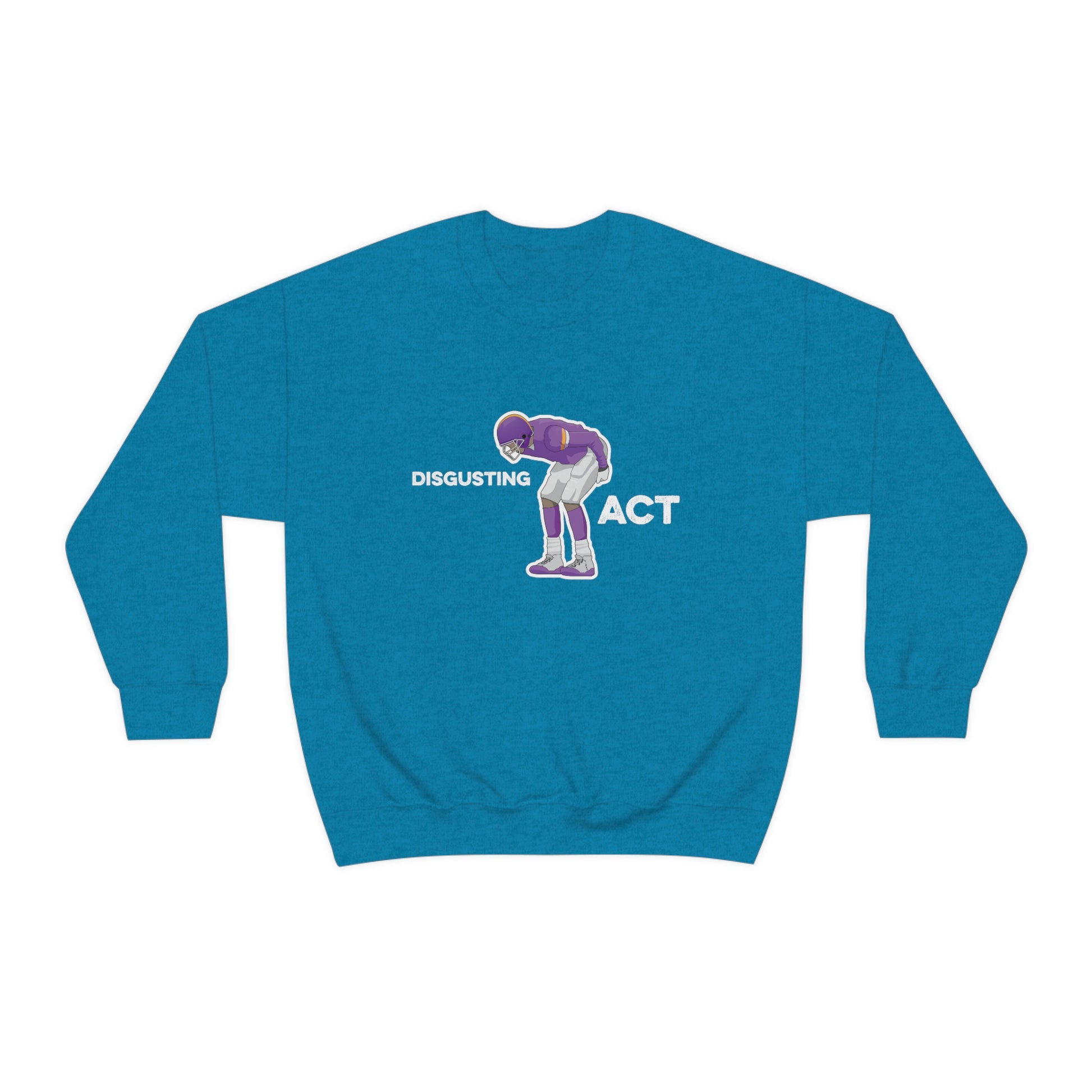 Disgusting Act Sweatshirt - Moss Mooning Packers Vikings Unisex Crewneck Sweatshirt - Ope Life