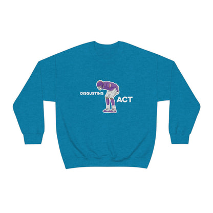 Disgusting Act Sweatshirt - Moss Mooning Packers Vikings Unisex Crewneck Sweatshirt - Ope Life