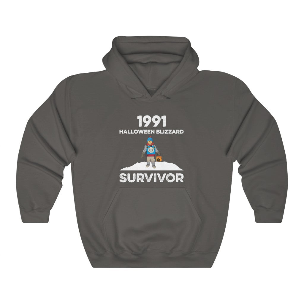 1991 Halloween Blizzard Survivor - Hooded Sweatshirt Unisex - Charcoal / S - Ope Life