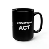 Disgusting Act Mug - Moss Mooning Packers Vikings - Black Coffee Mug - 15oz - Ope Life