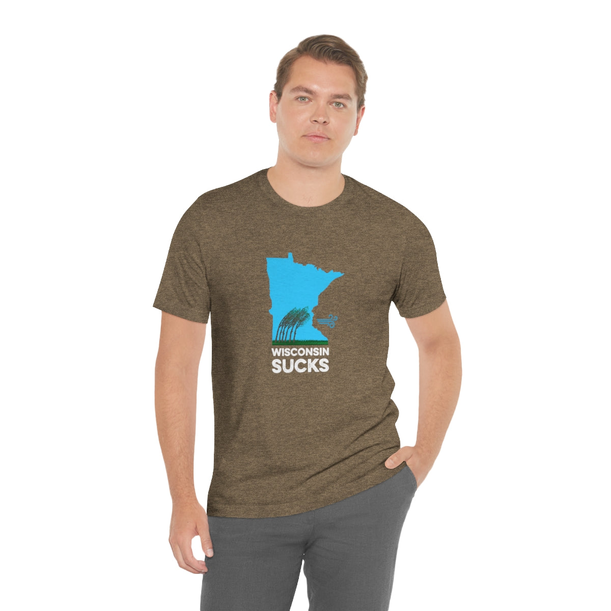 Wisconsin Sucks - Blowing Windy Trees Minnesota Unisex T-Shirt - Ope Life