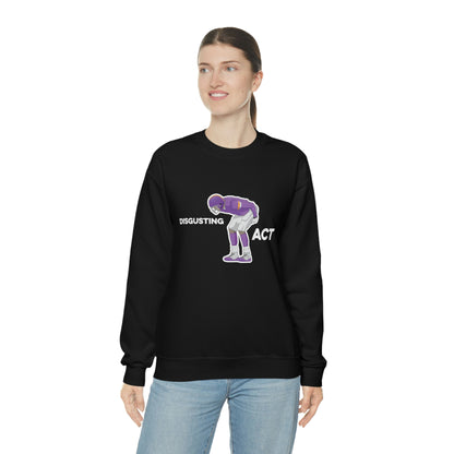 Disgusting Act Sweatshirt - Moss Mooning Packers Vikings Unisex Crewneck Sweatshirt - Ope Life
