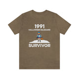 1991 Halloween Blizzard Survivor - Unisex T-Shirt - Heather Olive / S - Ope Life