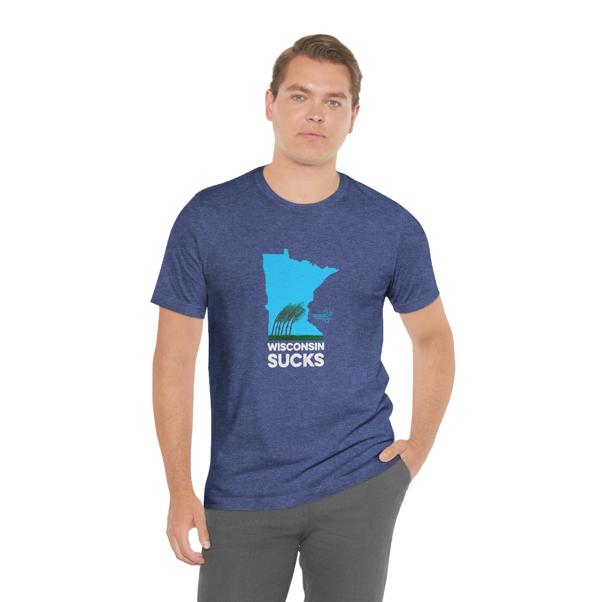 Wisconsin Sucks - Blowing Windy Trees Minnesota Unisex T-Shirt - Ope Life