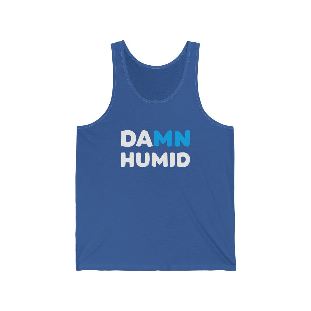 Damn Humid - Minnesota Humidity Tank Top (Unisex) - XS / True Royal - Ope Life