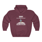 1991 Halloween Blizzard Survivor - Hooded Sweatshirt Unisex - Maroon / S - Ope Life
