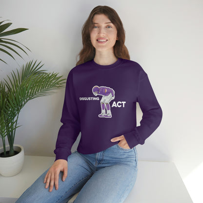 Disgusting Act Sweatshirt - Moss Mooning Packers Vikings Unisex Crewneck Sweatshirt - Ope Life