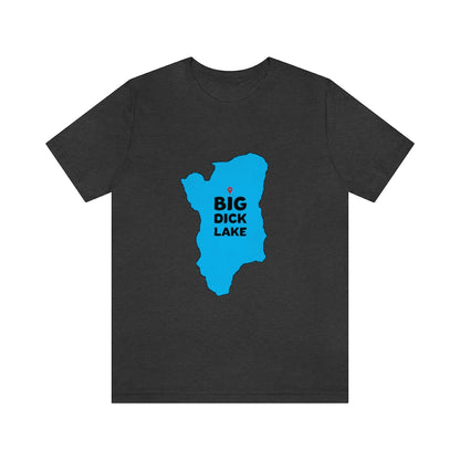 Big Dick Lake, Minnesota T-Shirt (Unisex) - Dark Grey Heather / S - Ope Life