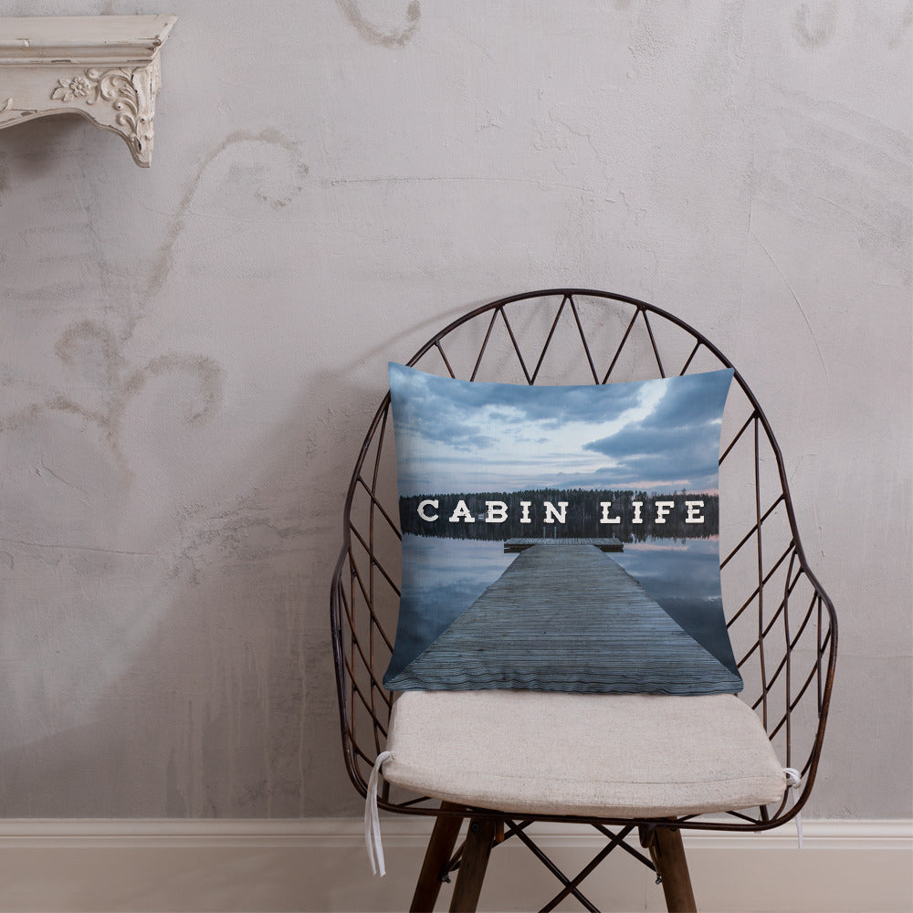 Minnesota 'Cabin Life' Throw Pillow - Ope Life