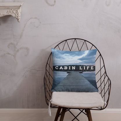 Minnesota 'Cabin Life' Throw Pillow - Ope Life