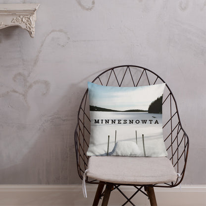 Minnesnowta Throw Pillow - Ope Life