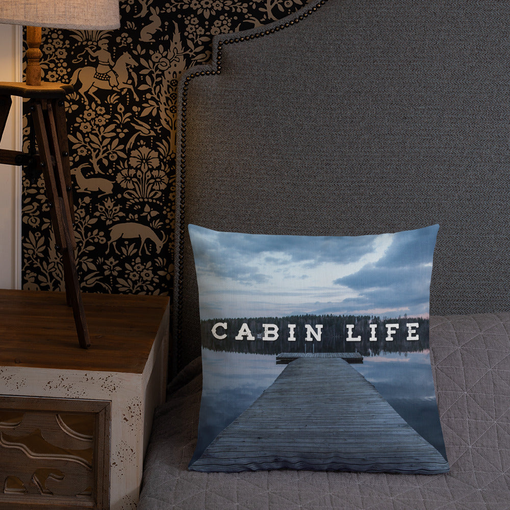 Minnesota 'Cabin Life' Throw Pillow - Ope Life