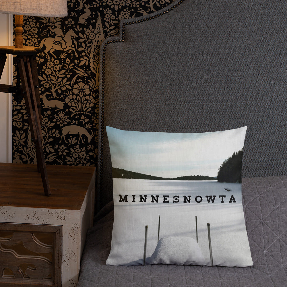 Minnesnowta Throw Pillow - Ope Life