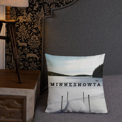 Minnesnowta Throw Pillow - Ope Life