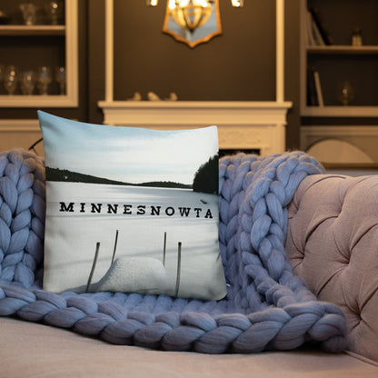Minnesnowta Throw Pillow - Ope Life
