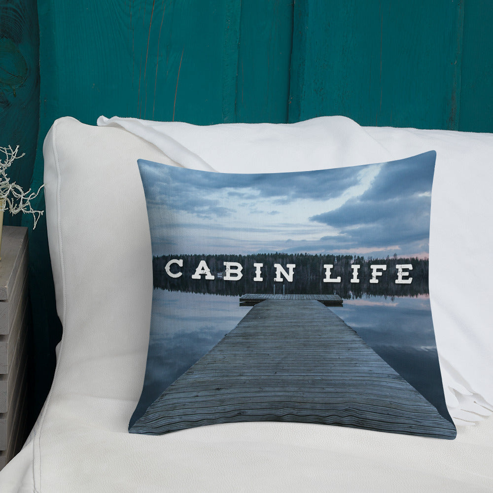 Minnesota 'Cabin Life' Throw Pillow - Ope Life