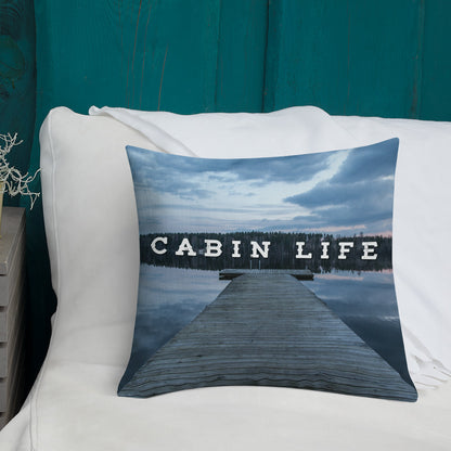 Minnesota 'Cabin Life' Throw Pillow - Ope Life