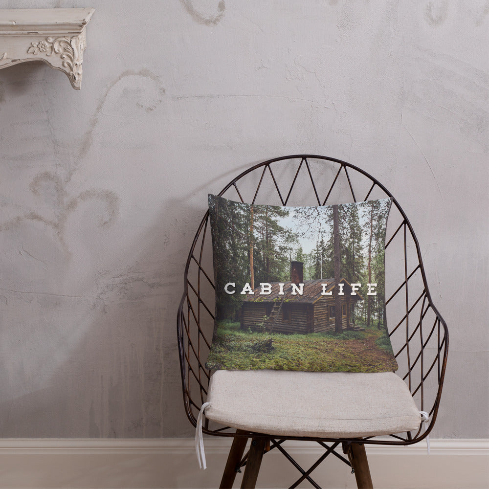 Minnesota 'Cabin Life' Throw Pillow - 18×18 - Ope Life