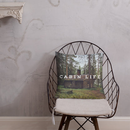 Minnesota 'Cabin Life' Throw Pillow - 18×18 - Ope Life