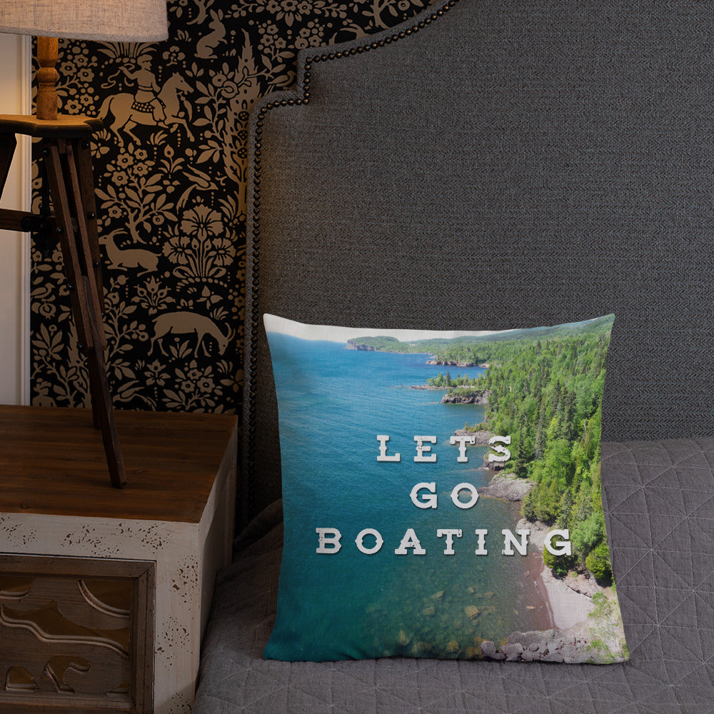 Minnesota 'Lets Go Boating' Pillow - Ope Life