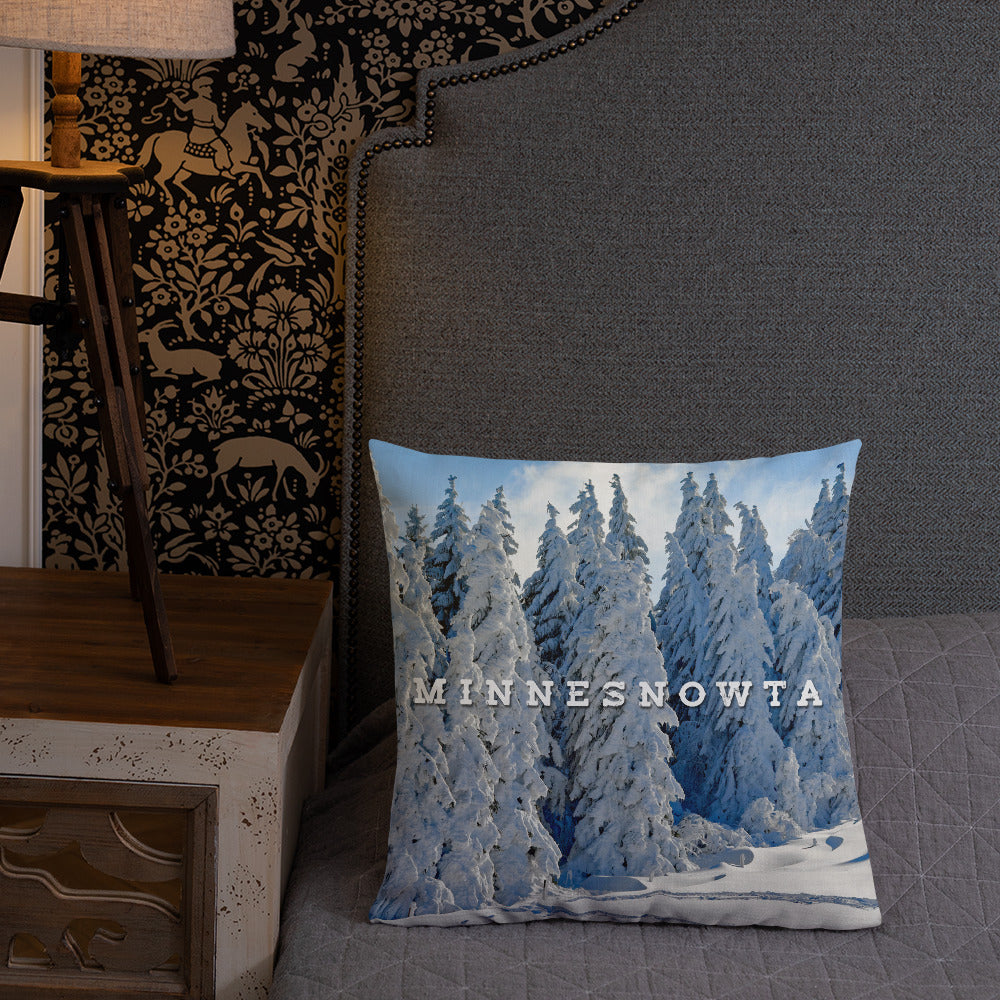 Minnesnowta Throw Pillow - Ope Life