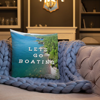 Minnesota 'Lets Go Boating' Pillow - Ope Life