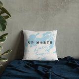 Minnesota 'Up North' Pillow - Cross Lake and Whitefish Chain Of Lakes Map Pillow - Ope Life