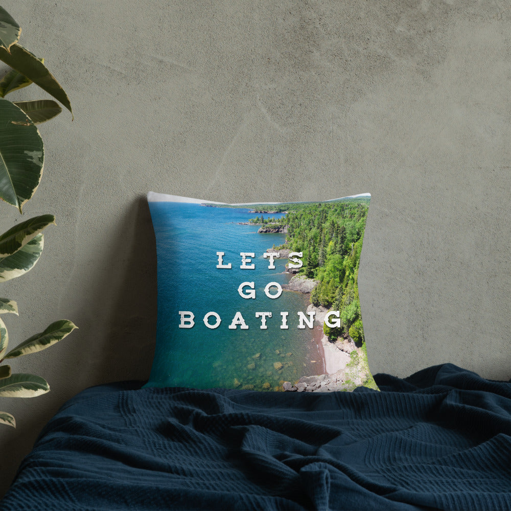Minnesota 'Lets Go Boating' Pillow - Ope Life