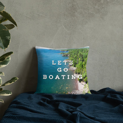 Minnesota 'Lets Go Boating' Pillow - Ope Life