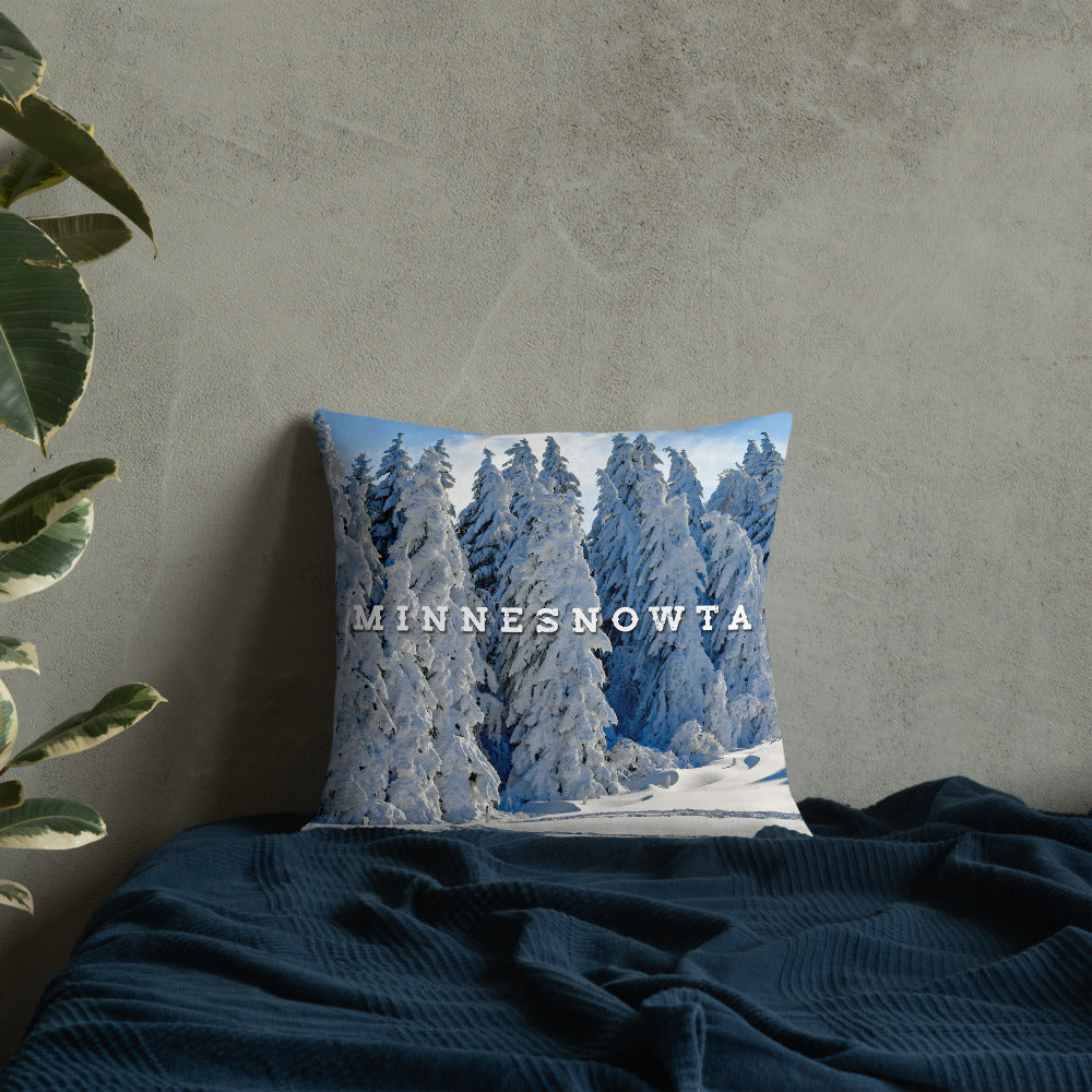 Minnesnowta Throw Pillow - Ope Life