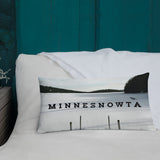 Minnesnowta Throw Pillow - Ope Life