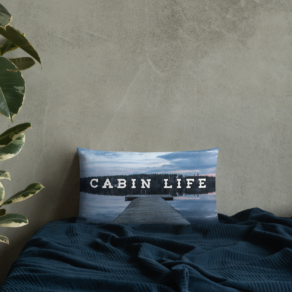 Minnesota 'Cabin Life' Throw Pillow - Ope Life