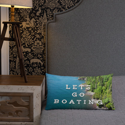 Minnesota 'Lets Go Boating' Pillow - Ope Life