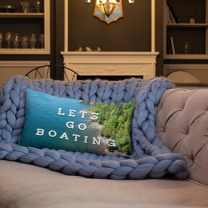 Minnesota 'Lets Go Boating' Pillow - Ope Life