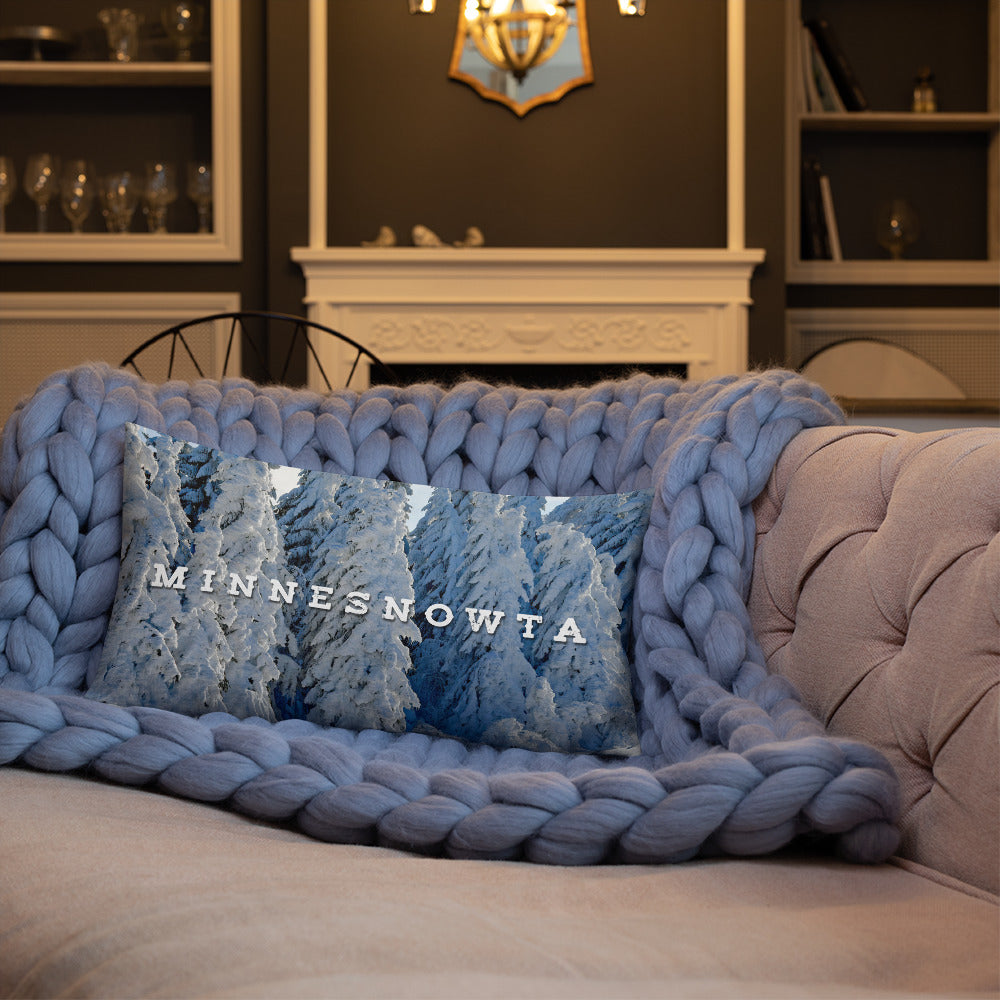 Minnesnowta Throw Pillow - Ope Life