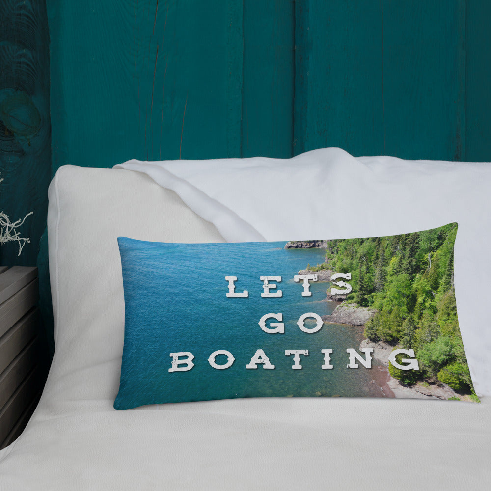 Minnesota 'Lets Go Boating' Pillow - Ope Life
