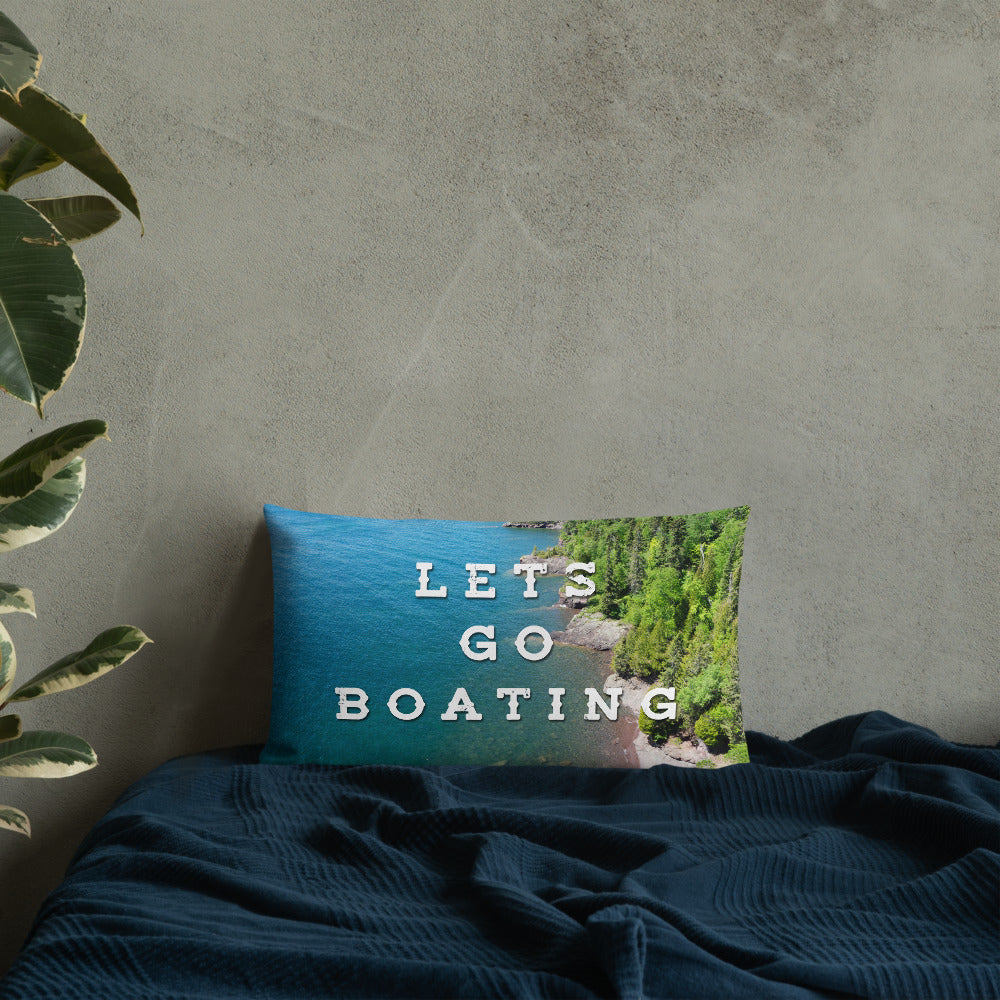 Minnesota 'Lets Go Boating' Pillow - Ope Life