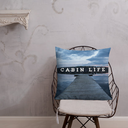 Minnesota 'Cabin Life' Throw Pillow - Ope Life