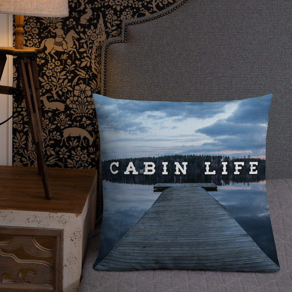 Minnesota 'Cabin Life' Throw Pillow - Ope Life