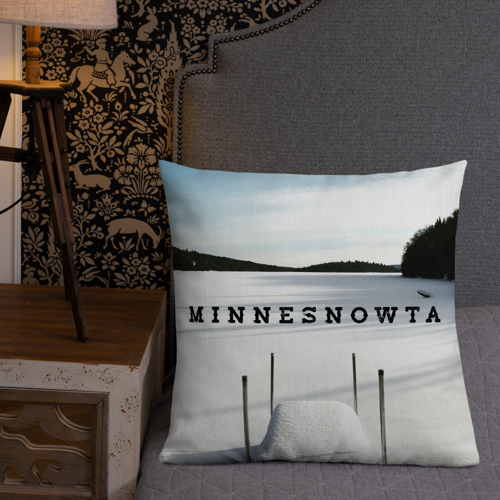 Minnesnowta Throw Pillow - Ope Life