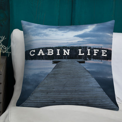 Minnesota 'Cabin Life' Throw Pillow - Ope Life