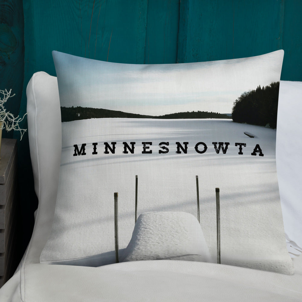 Minnesnowta Throw Pillow - Ope Life