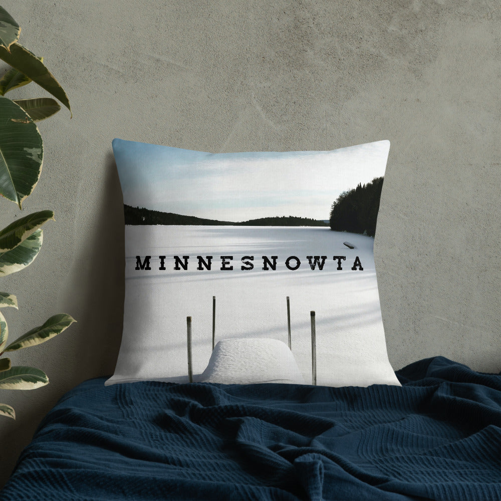 Minnesnowta Throw Pillow - Ope Life