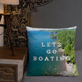 Minnesota 'Lets Go Boating' Pillow - Ope Life