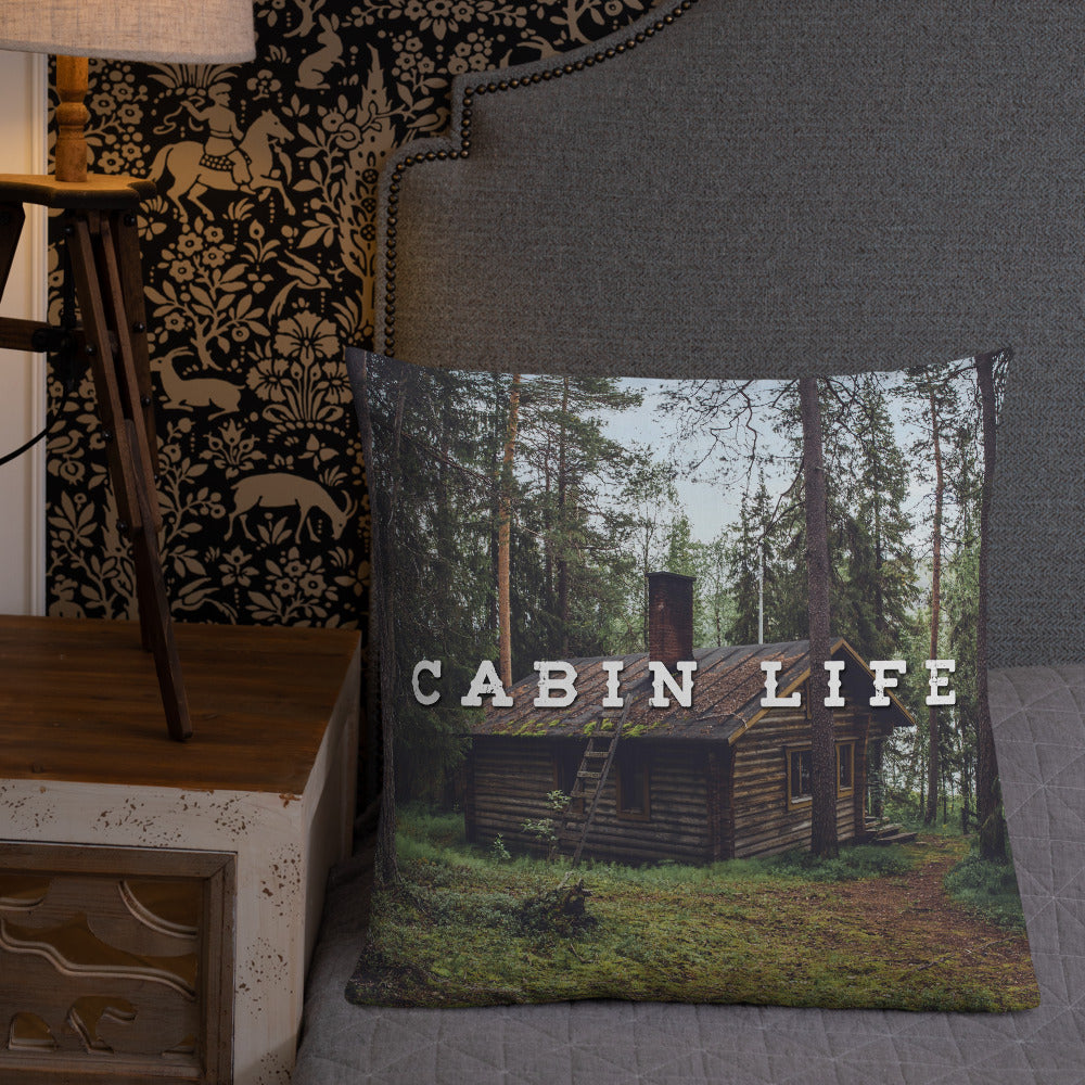 Minnesota 'Cabin Life' Throw Pillow - Ope Life