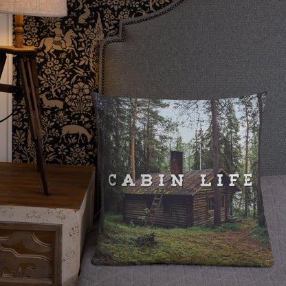 Minnesota 'Cabin Life' Throw Pillow - Ope Life